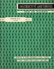 Bach - Prelude - No. 15 - No. 216 of Instructive and tuneful pieces for pianoforte