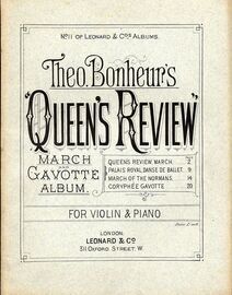 Queen&#039;s Review - March and Gavotte Album - For Violin and Piano - No. 11 of Leonard &amp;  Co.s Albums