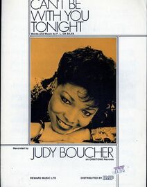 Can&#039;t Be With You Tonight - Recorded by Judy Boucher on Orbitone Records