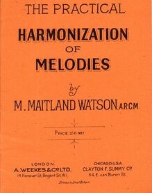 Key To The Practical Harmonization of Melodies