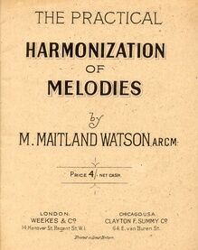 The Practical Harmonization of Melodies