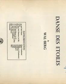 Danse Des Etoiles - Piano Conductor Score - Professional Copy