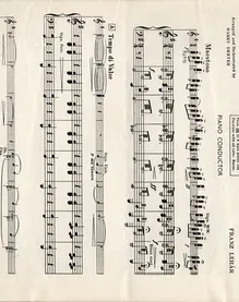 Paradise Waltz - Piano Conductor Score - From the operetta "Viennese Ladies"