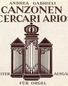 Canzonen Ricercari Ariosi - For Organ