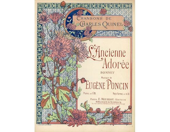 10176 | L'Ancienne Adoree - Sonnet - For Piano and Voice - French Edition