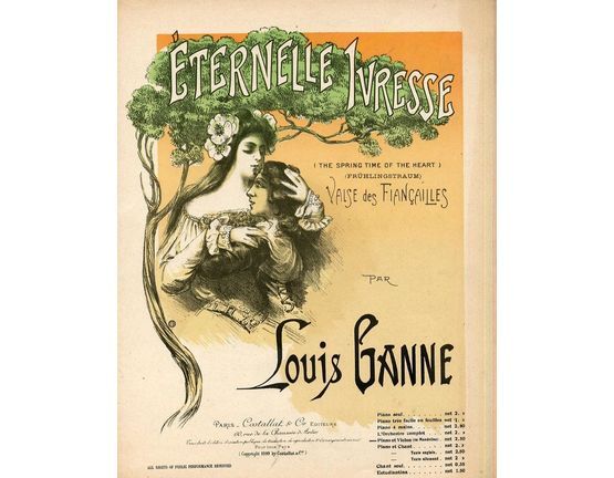 10180 | Eternelle Ivresse (The Springtime of the Heart) - For Piano et Violon (ou Mandoline) - French Edition