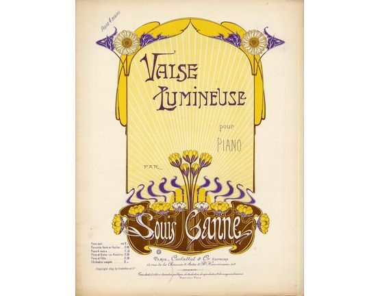 10181 | Valse Lumineuse - Pour Piano a 4 mains - French Edition