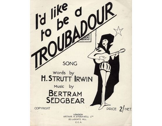 10330 | I&#039;d like to be a Troubadour  - For Piano and Voice