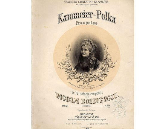 10835 | Kammeyer - Polka - For Piano - Featuring Fraulein Ernestine Kammeier