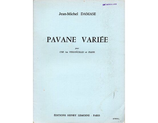 10892 | Damase - Pavane Variee - For Horn (Or Cello) and Piano