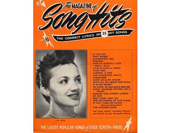 109 | The Magazine of Song Hits No. 7 - The Correct Lyrics of 35 Hit Songs - Featuring Lita Roza