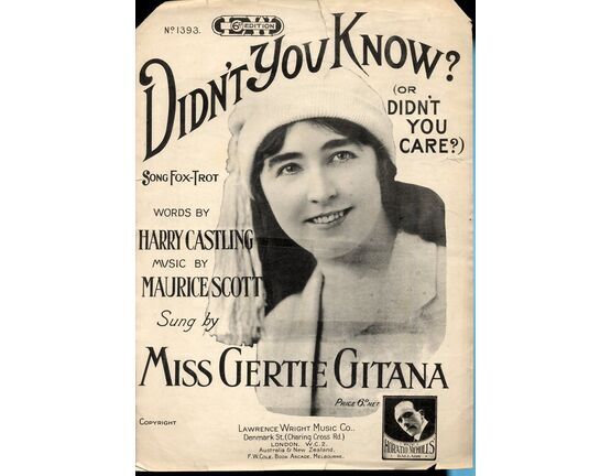 11 | Didn&#039;t You Kniw? (Or Didn&#039;t You Care?) - Song Featuring Miss Gertie Gitana