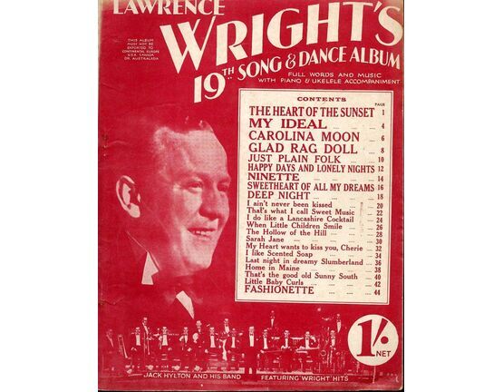 11 | Lawrence Wrights 19th Song and Dance Album - Full words and Music with Piano and Ukulele Accompaniment