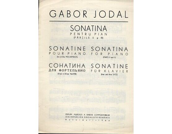 11221 | Sonatina - Parts II and III - For Piano