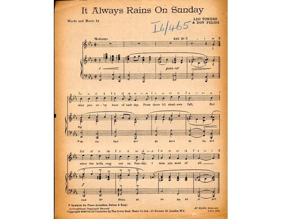 11364 | It Always Rains On Sunday - Song