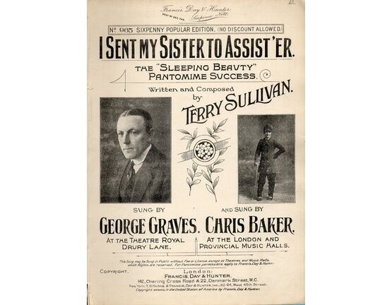 11496 | I Sent My Sister to Assist&#039;er - Song featuring George Graves and Chris Baker from Sleeping Beauty