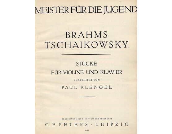 11605 | Brahms &amp; Tschaikowsky - Pieces for Violin and Piano