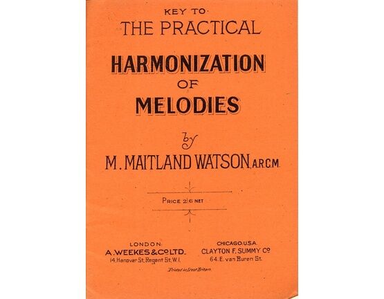 12023 | Key To The Practical Harmonization of Melodies