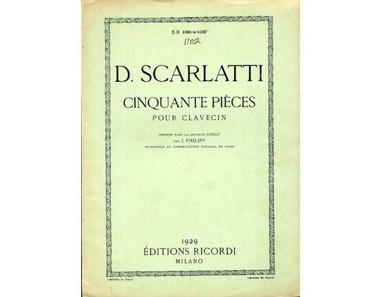 12982 | D. Scarlatti - Cinquante Pieces pour Clavecin - No. 14