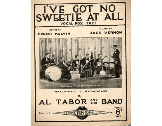 13068 | I&#039;ve got no Sweetie at all - Vocal Fox Trot for &#039;Banjulele&#039; Banjo &amp; Ukulele - As recorded &amp; broadcast by Al Tabor and his Band