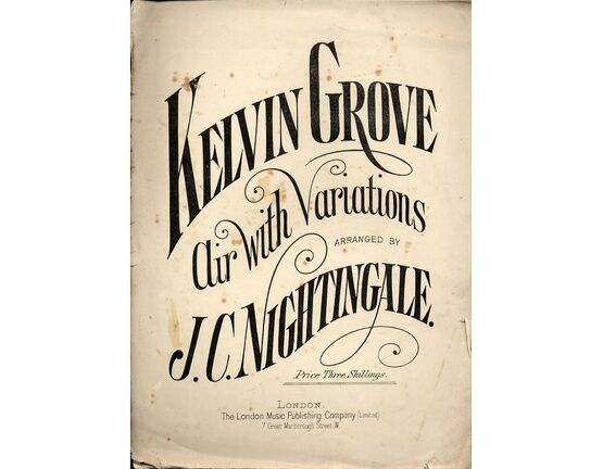 13105 | Grove &amp; Nightingale - Air With Variations - For Piano