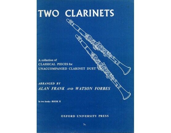 139 | Two Clarinets - A Collection of Classical Pieces for Unaccompanied Clarinet Duet - Book 2 of 2