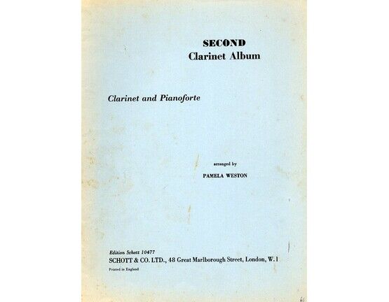 189 | Second Clarinet Album - For Clarinet and Piano - Edition Schott 10477