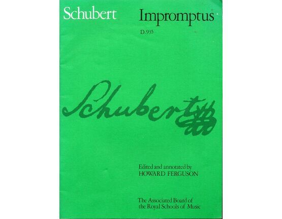 3770 | Schubert - Impromptus - Op. 142 - A.B.R.S.M Pianoforte Pieces - D. 935