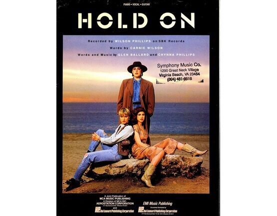 3782 | Hold On - Featuring Wilson Phillips - Piano - Vocal - Guitar