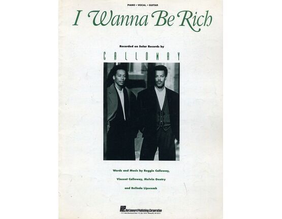 3782 | I Wanna be Rich - Featuring Calloway - Piano - Vocal - Guitar