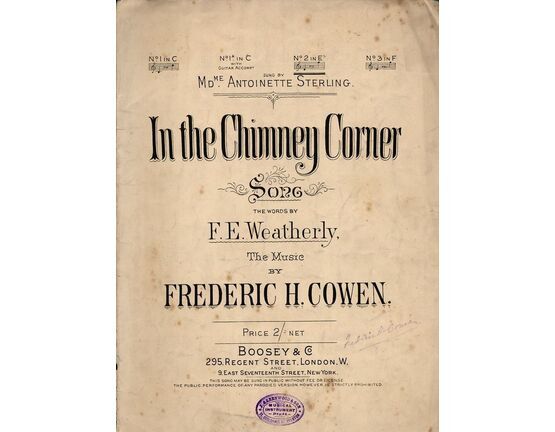 7863 | In the Chimney Corner - Song - In the key of E flat major for medium voice