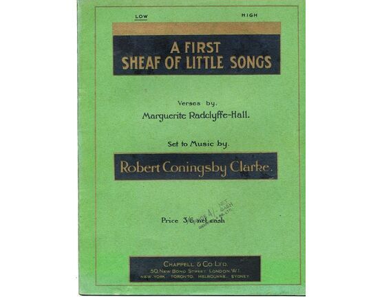 4 | A First Sheaf of Little Songs - For Low voice