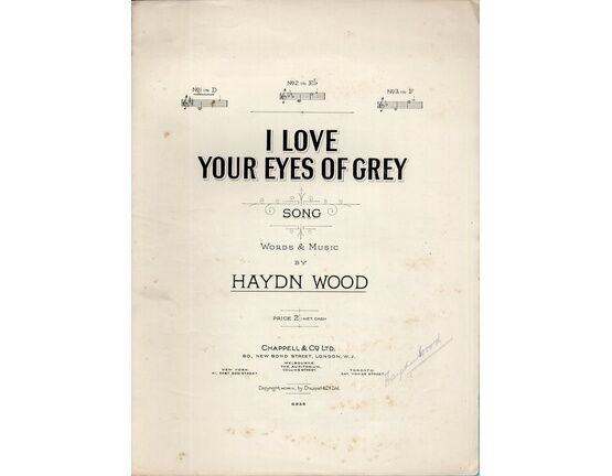 4 | I Love Your Eyes of Grey - Song in the key of D Major for Lower Voice