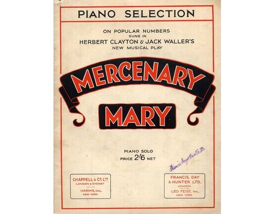 4 | Mercenary Mary -  Piano selection