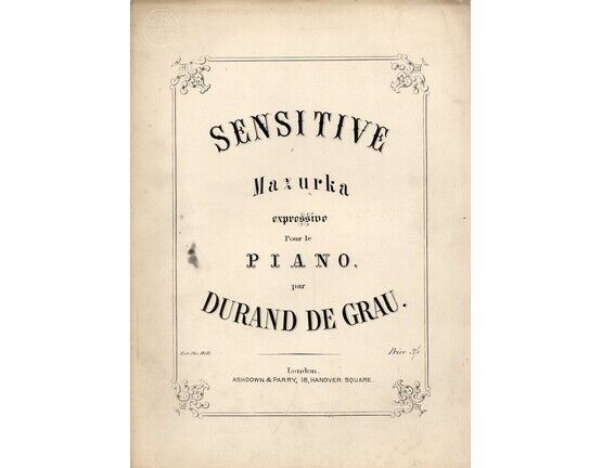 4 | Sewnsitive. Mazurka. For piano solo