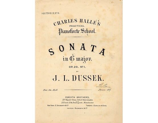 4 | Sonata in E major Op. 20 No.1 - Charles Halles Practical Pianoforte School Section II No.9