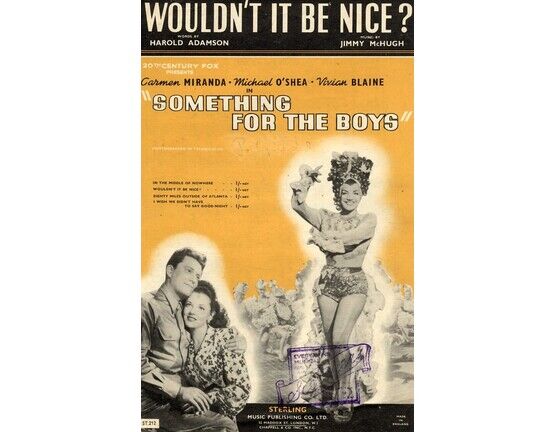 4 | Wouldnt It Be Nic -  Carmen Miranda in &quot;Something for the Boys&quot;