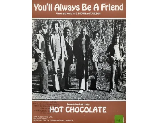 4 | You&#039;ll always be a friend, recorded by Hot Chocolate