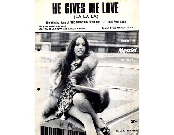 4046 | He Gives Me Love (La La La) - Winning Song of the Eurovision Song Contest 1968 from Spain