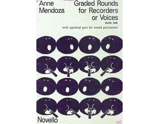 423 | Graded Rounds for Recorders or Voices - Book 1 - With Optional Part for Tuned Percussion