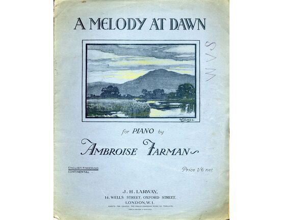 4469 | A Melody at Dawn - For Piano - English Fingering