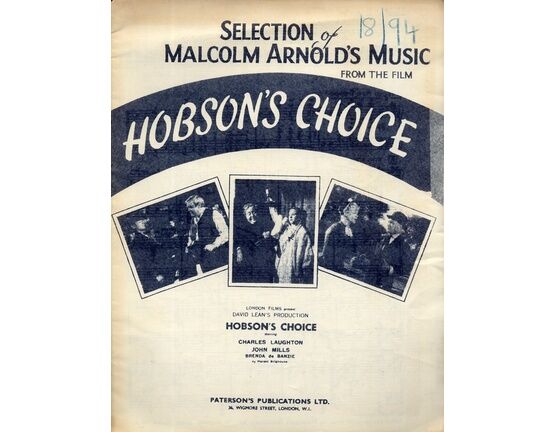 4504 | The Hobson&#039;s Choice Theme - For Piano - Featuring John Mills and Brenda de Bauzie