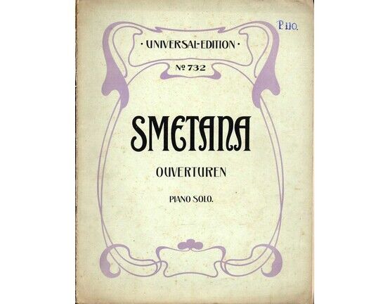 4580 | Smetana - Ouverturen - Piano Solo - Universal Edition No. 732