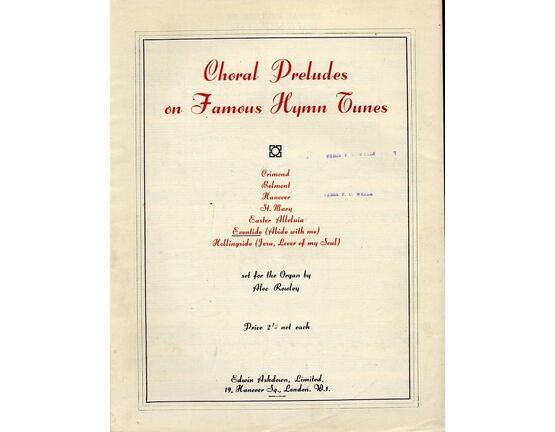 4672 | Choral Preludes on Famous Hymn Tunes - Eventide (abide with me) - For organ