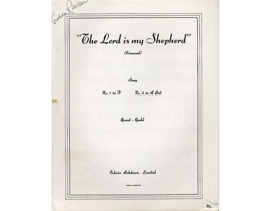 4672 | The Lord is My Shepherd - Crimond - 23rd Psalm - In the key of A flat major