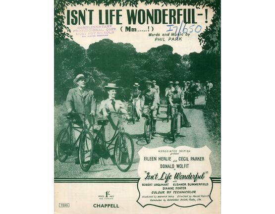 4709 | Isn&#039;t Life Wonderful - ! (Mm...!) - Song - From the ABPC Film &quot;Isn&#039;t Life Wonderful&quot; - Featuring Robert Urquhart, Eleanor Summerfield, Dianne Foster