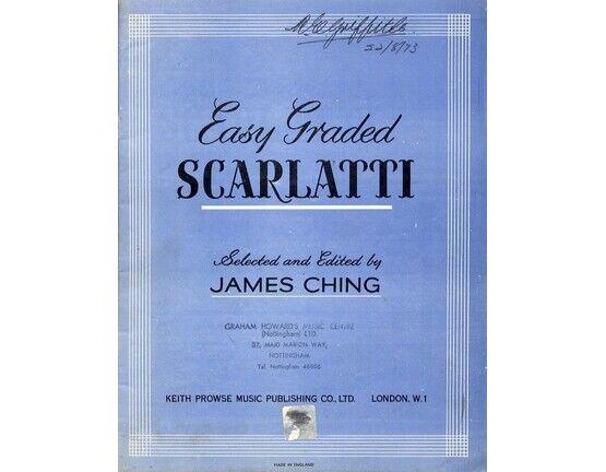 4843 | Easy Graded Scarlatti - Piano Solos