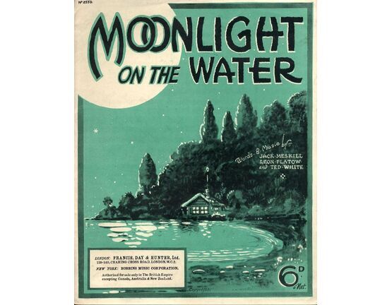 4860 | Moonlight on the Water - For Piano and Voice with Ukulele chord symbols