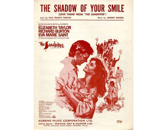 4860 | The Shadow of Your Smile,  Theme from &quot;The Sandpiper&quot;  -  Elizabeth Taylor, Richard Burton - Song