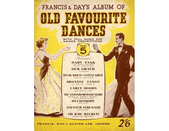 4861 | Francis and Day&#039;s Old Favourite Dances, No. 5 - With Full Music and Dance Descriptions